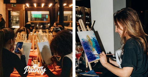 “Sip &amp; Paint”, the afterwork to paint a canvas while sipping a cocktail